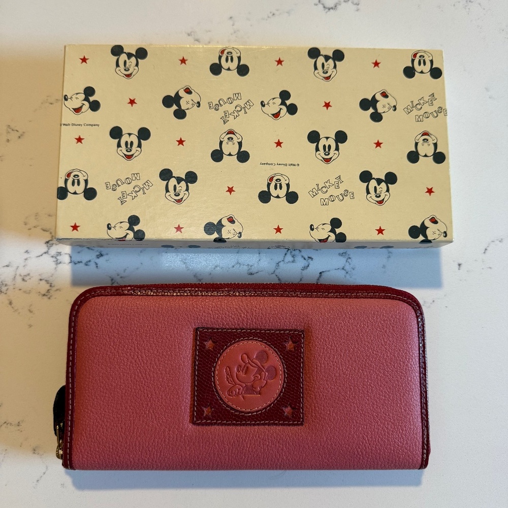 Mickey Mouse Red Long Continental Wallet